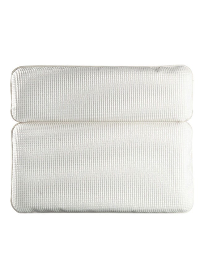 NIBEMINENT Non-slip Spa Bathtub Pillow Powerful Suction Cup White 37 x 6 30cm  - Image 1