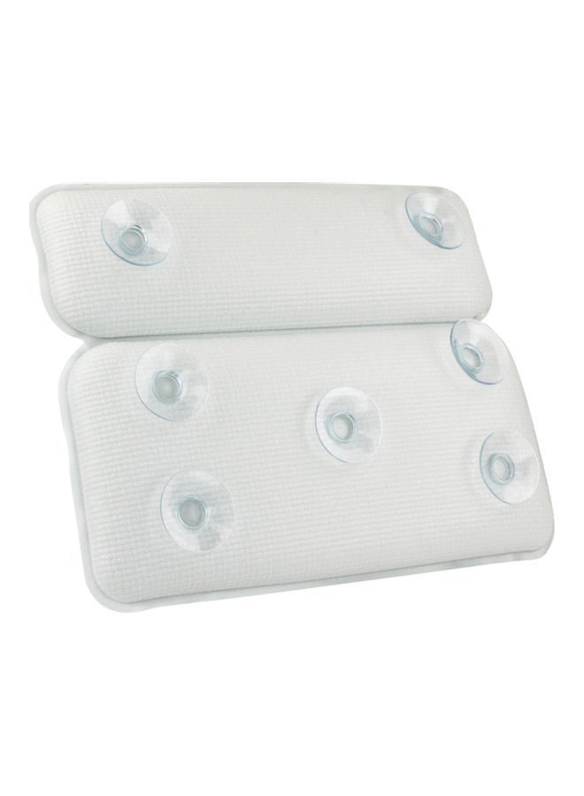 NIBEMINENT Non-slip Spa Bathtub Pillow Powerful Suction Cup White 37 x 6 30cm  - Image 3