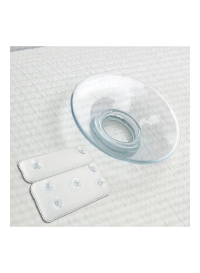 NIBEMINENT Non-slip Spa Bathtub Pillow Powerful Suction Cup White 37 x 6 30cm  - Image 5