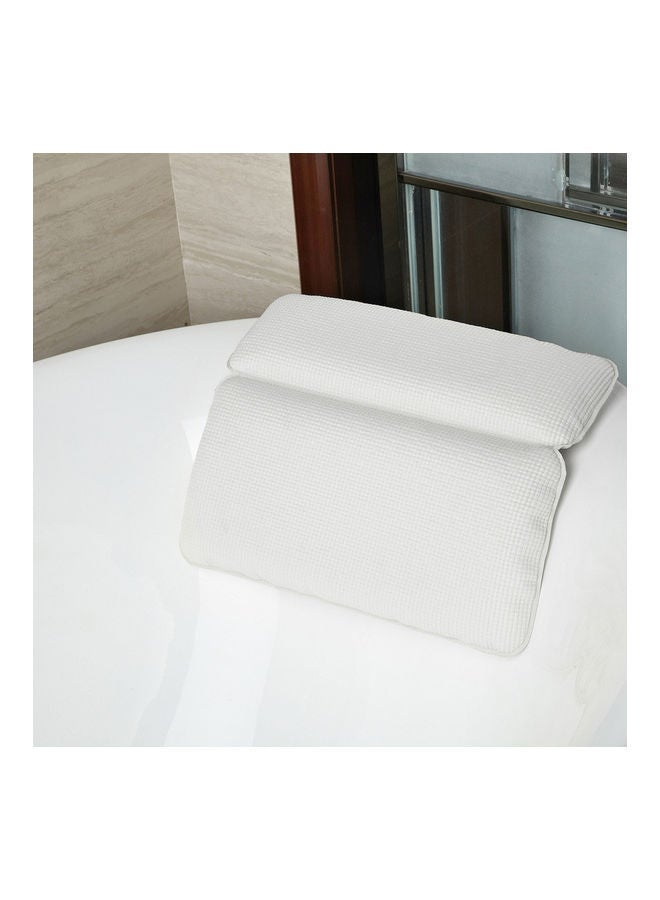 NIBEMINENT Non-slip Spa Bathtub Pillow Powerful Suction Cup White 37 x 6 30cm  - Image 2