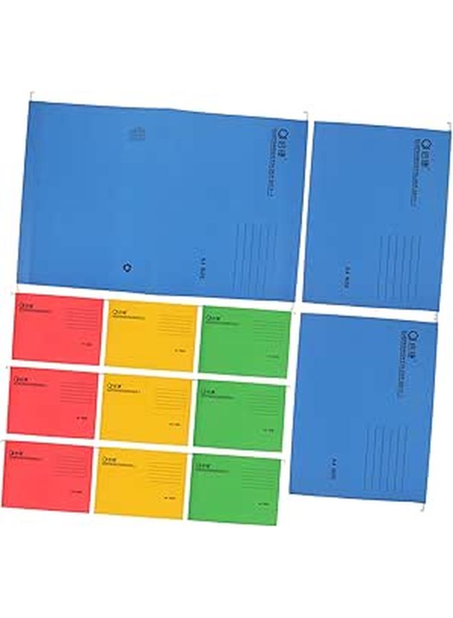 12 Pcs Hanging File Folders with Metal Hooks for Office School Home Organization - Image 1