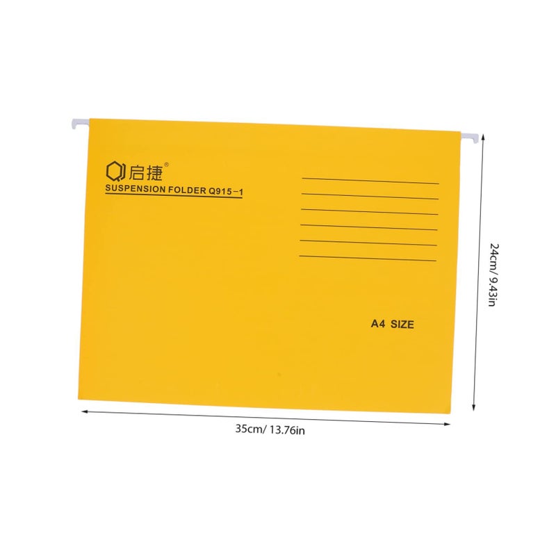12 Pcs Hanging File Folders with Metal Hooks for Office School Home Organization - Image 3