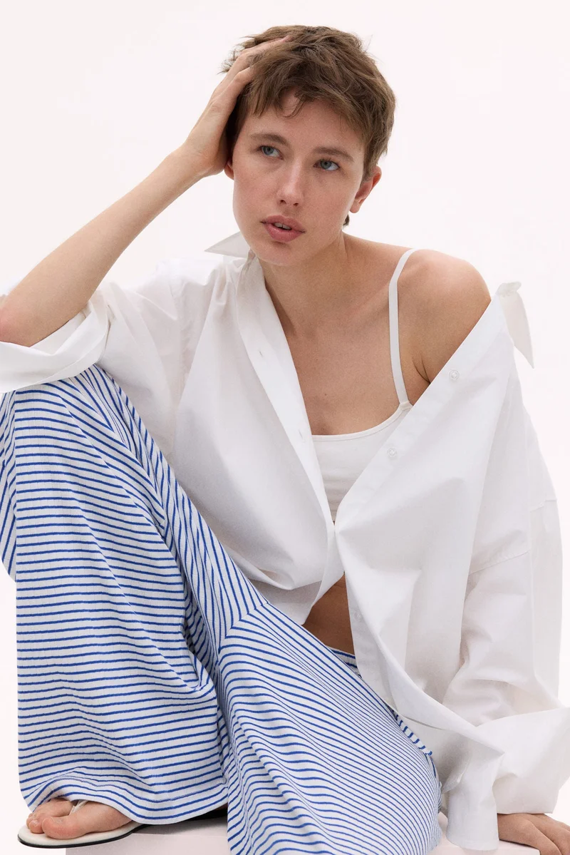 اتش اند ام بنطلون برباط بتصميم مرن