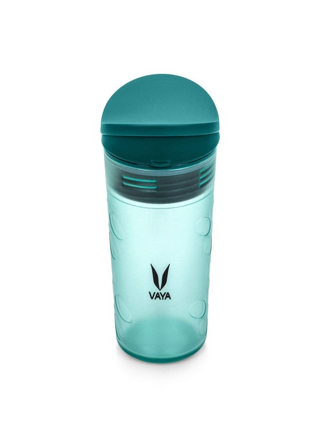VAYA DRYNK Kids Waterbottle with Spill Proof PediaSafe Lid and Straw-Less Silicone Spout, Sippy Cup for Babies, 280 ml, Color - Frosted Green - Image 1