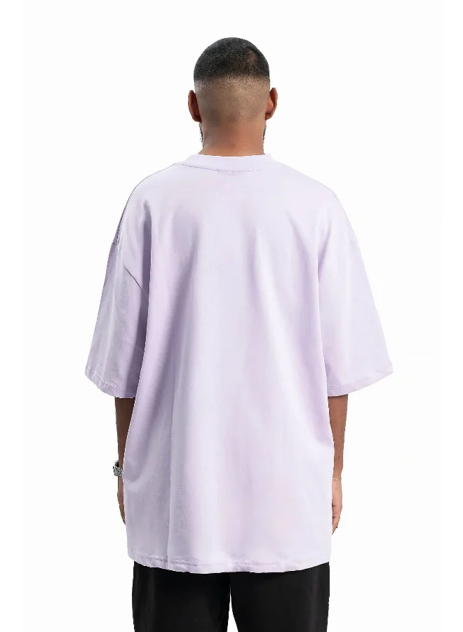 Wecre8 Men's Lilac Cheerful T-shirt