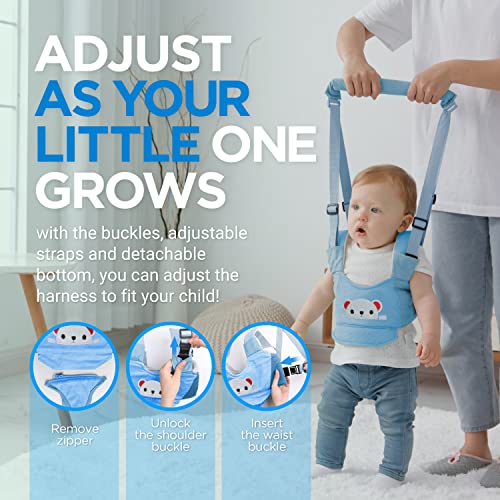 Watolt Baby Walking Harness - Handheld Kids Walker Helper - Toddler Infant Walker Harness Assistant Belt - Child Baby Walk Learning Help Support Assist Trainer Tool - for 7-24 Month Old - Image 2