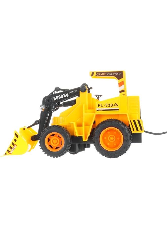 Crane Power Truck FL-330 Remote Control Construction Vehicle Heavy Duty Toy Crane with 600Kg Peak Load Display, Wire Control System, Yellow - Image 2