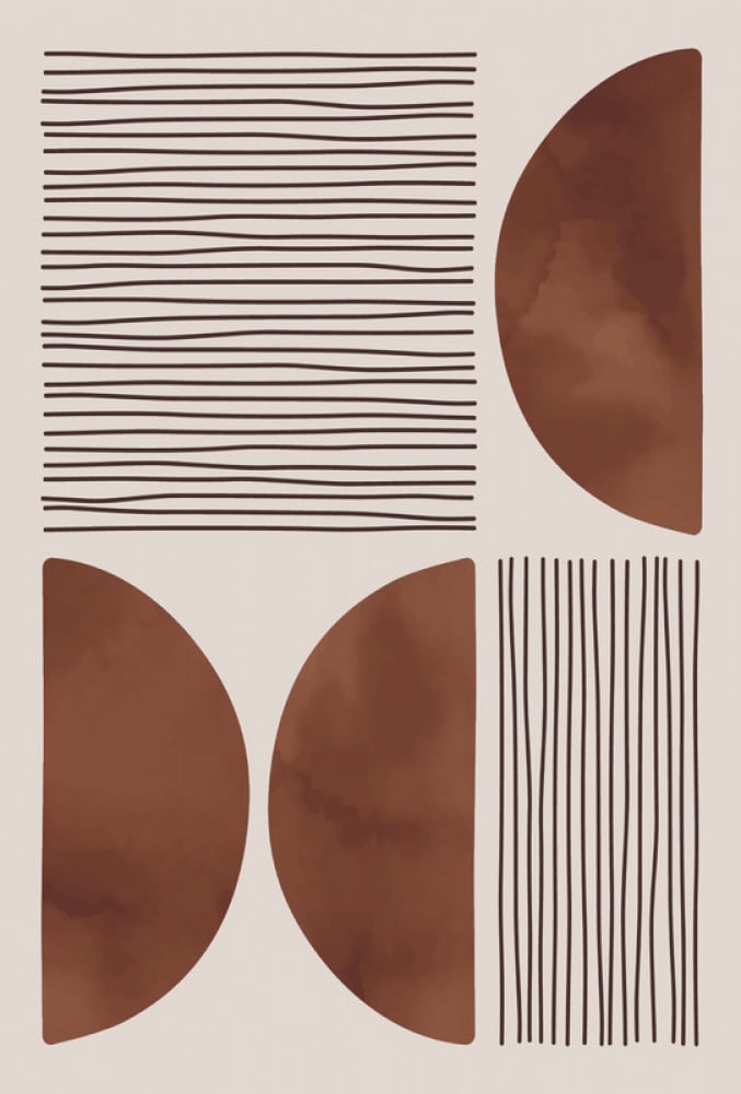 Marktna A double canvas painting with a modern design, total size 100 x 70 cm - Image 2