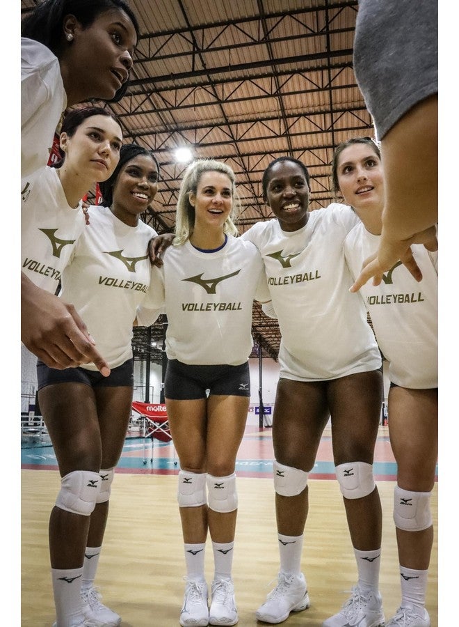 ميزونو واقي الركبة T10 Plus من Mizuno، واقي الركبة للكرة الطائرة للبالغين، أسود، مقاس واحد - Image 3