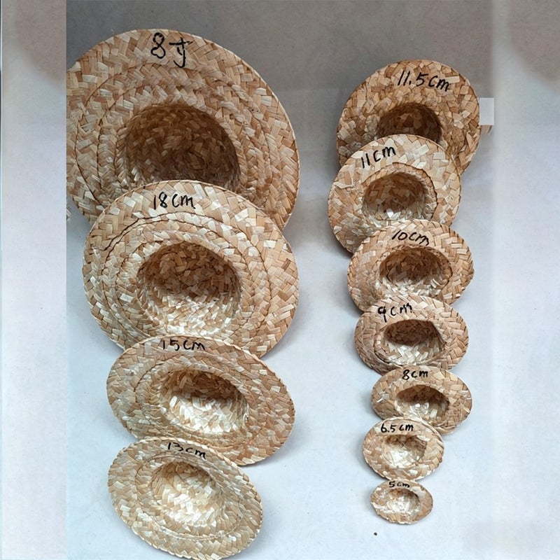 Handwoven Straw Mini Hat Decorative Ornament - Image 4