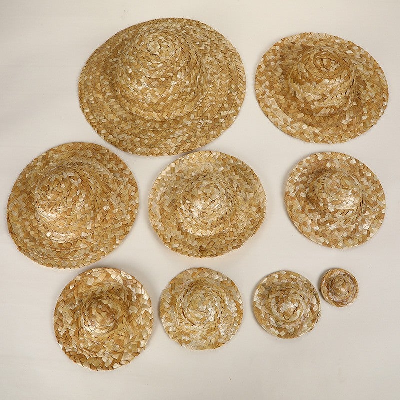 Handwoven Straw Mini Hat Decorative Ornament - Image 3