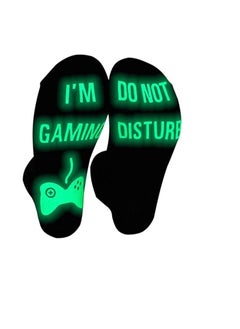 Gaming Sock, Do Not Disturb I'm Gaming,Gaming Socks for Teen Boys Gamer with Glowing, Novelty Socks for Men Dad Father