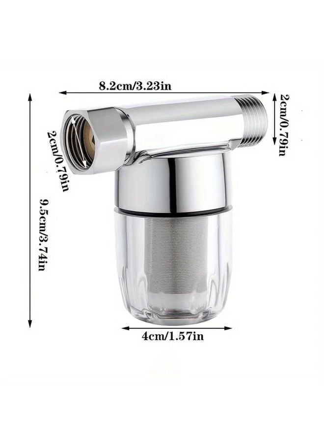 Refined Copper Water Filter For Heaters Toilets Washing Machines Brass Body Transparent Reservoir Easy Installation - Image 3