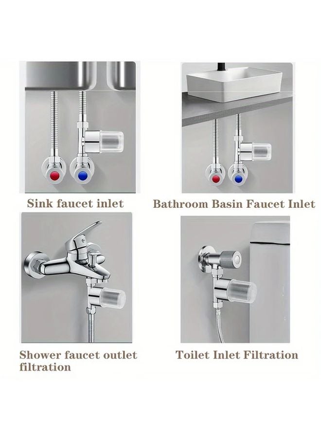Refined Copper Water Filter For Heaters Toilets Washing Machines Brass Body Transparent Reservoir Easy Installation - Image 2