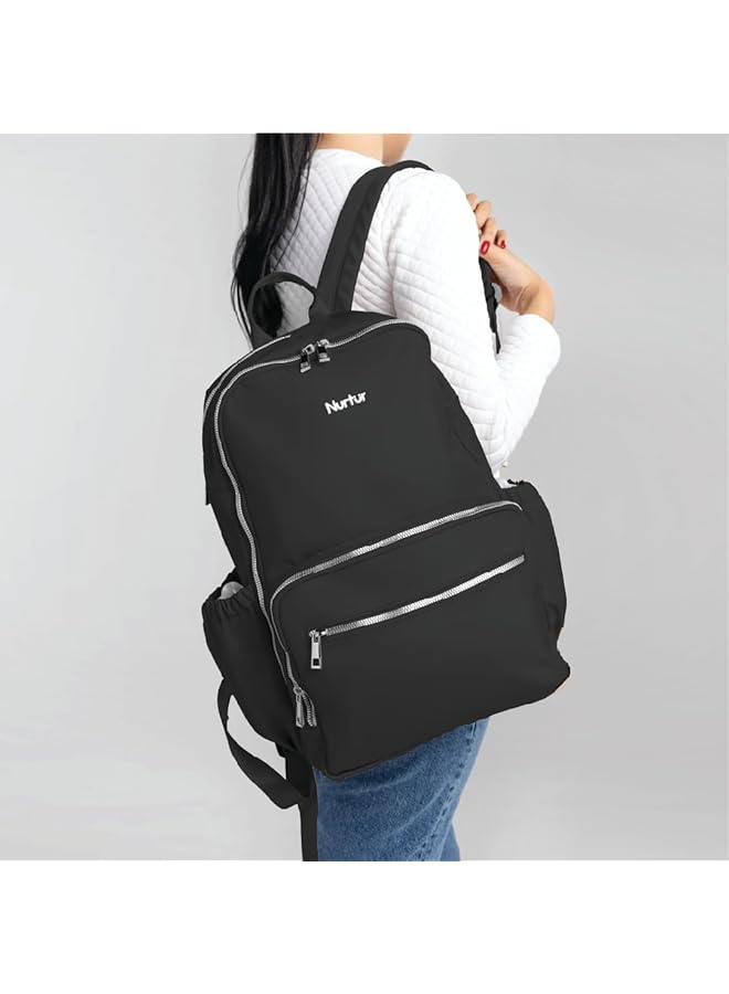 Nurtur Maverick Maternity Diaper Bag Fashion Backpack Bag Multifunction Travel Bag With Insulator Bottle - Image 4