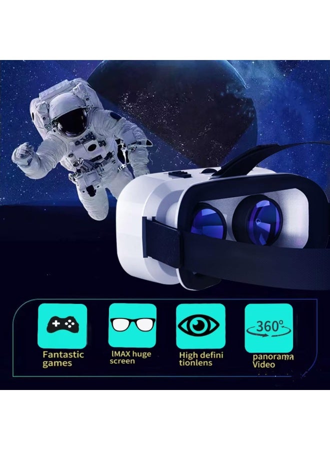 في آر شينيكون سماعات الواقع الافتراضي ، نظارات الواقع الافتراضي 3D ، سماعات الواقع الافتراضي مع وحدة تحكم لفون والروبوت ، متوافقة مع 4.7-6.5 بوصة ، نظارات الواقع الافتراضي العالمي للأطفال والكبار قابل للتعديل - Image 3