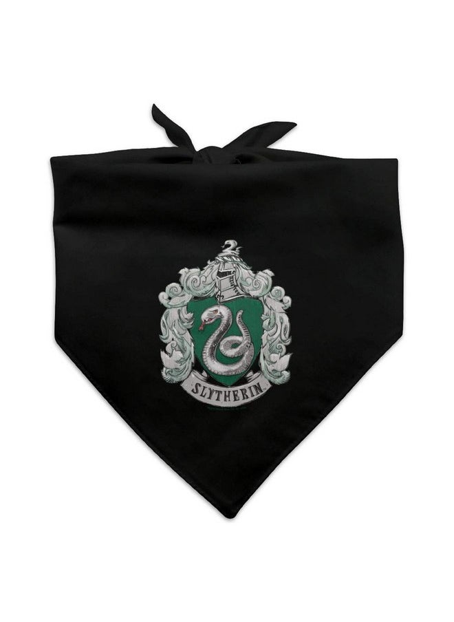 GRAPHICS & MORE - GRAPHICS & MORE Harry Potter Slytherin Painted Crest Dog Pet Bandana - Image 1