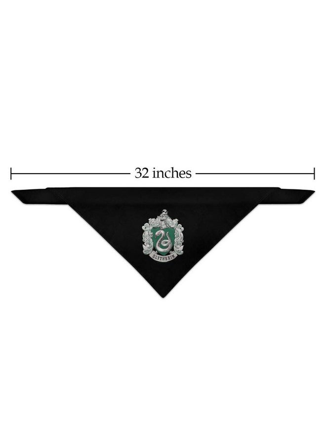 GRAPHICS & MORE - GRAPHICS & MORE Harry Potter Slytherin Painted Crest Dog Pet Bandana - Image 1