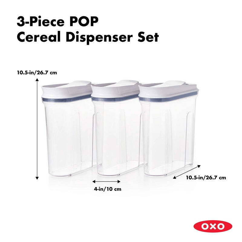 OXO OXO Good Grips 3-Piece POP Cereal Dispenser Set  - Image 5
