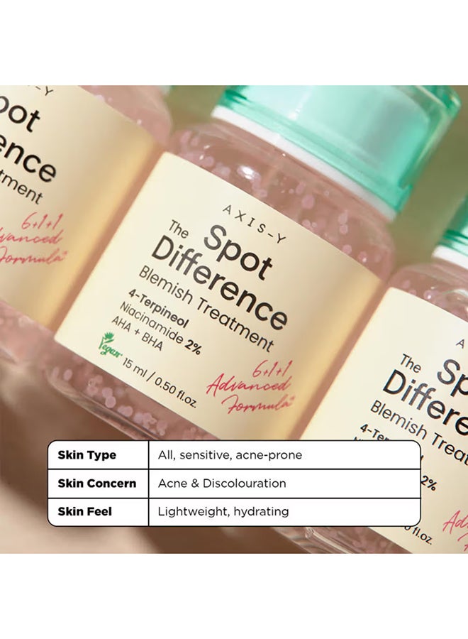 AXIS-Y Spot The Difference Blemish Treatment 15ml / 0.5 fl. oz | Hydrating Gentle Acne Spot Treatment | Acne Care | Korean Skincare - Image 4