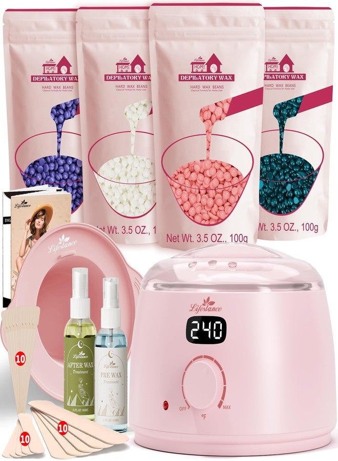 Lifestance Waxing Kit for Women & Men - Pink L3 Digital Warmer - Image 1