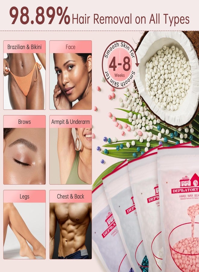 Lifestance Waxing Kit for Women & Men - Pink L3 Digital Warmer - Image 4
