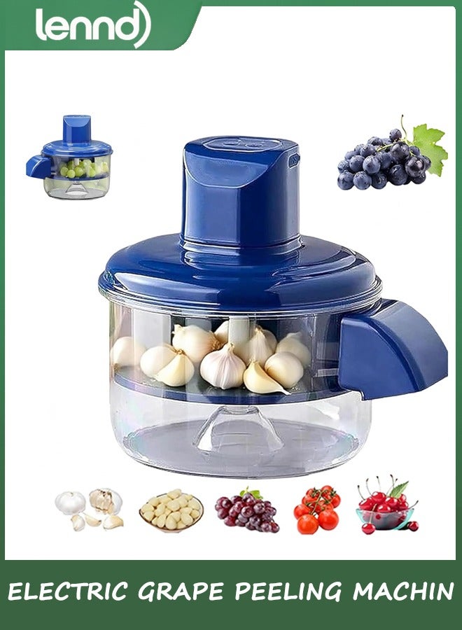 LENND Electric Grape Peeling Machine, Garlic Peeler Machine, Automatic Small Fruit Peeling Tool, Rechargeable Home Kitchen Aid Peeler for Elderly, Commercial Smart Fruit Machines - Image 1