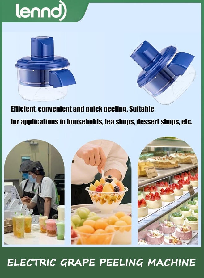 LENND Electric Grape Peeling Machine, Garlic Peeler Machine, Automatic Small Fruit Peeling Tool, Rechargeable Home Kitchen Aid Peeler for Elderly, Commercial Smart Fruit Machines - Image 4