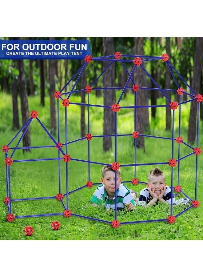 V-Opitos V-Opitos 180 Pack Fort Building Kits for Kids Age 4, 5, 6, 7, 8+ Years Old, Creative STEM Building Toys for DIY Castles, Tunnels, Play Tent, Ideal Christmas, Birthday Gifts for Boys & Girls  - Image 5
