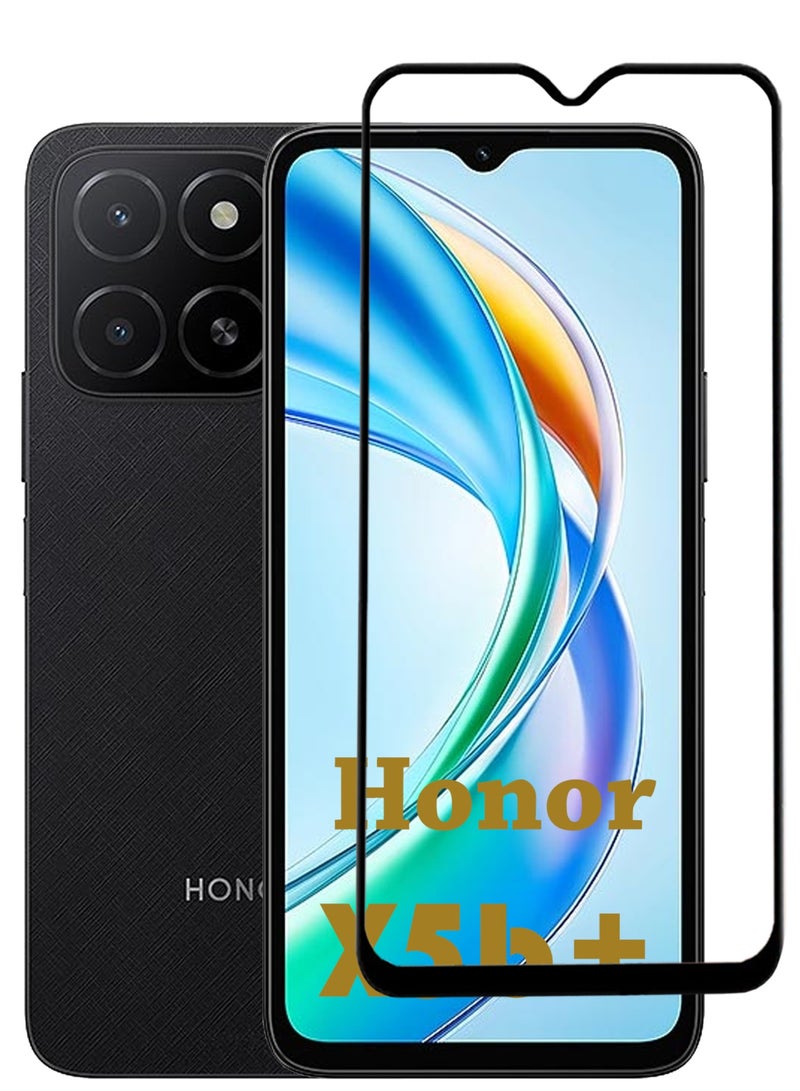 ولديك Honor X5b Plus Tempered Glass Screen Protector Full HD Anti-Scratch Edge to Edge Coverage Easy Installation Kit for Daily Use and Outdoor Protection - Image 1
