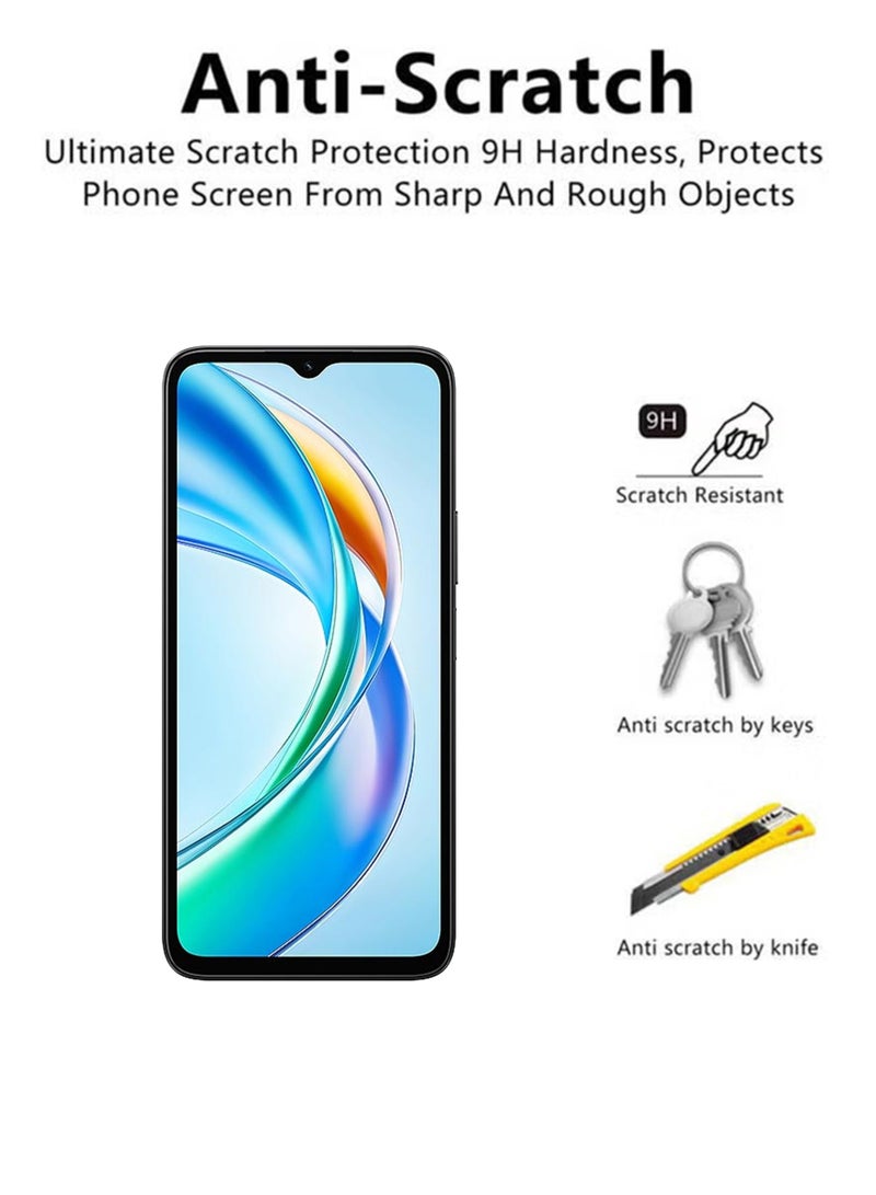 ولديك Honor X5b Plus Tempered Glass Screen Protector Full HD Anti-Scratch Edge to Edge Coverage Easy Installation Kit for Daily Use and Outdoor Protection - Image 3