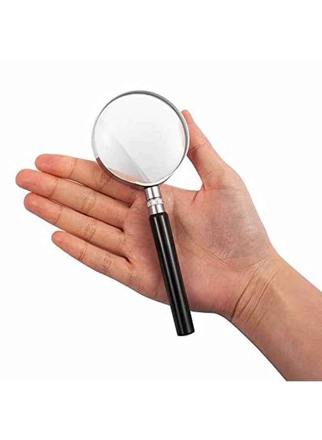 winvin 10X Magnification Handheld Magnifier Magnifying Glass Handle Low Vision Aid for Book Reading, Hobby Observation, Science (50MM) - Image 4