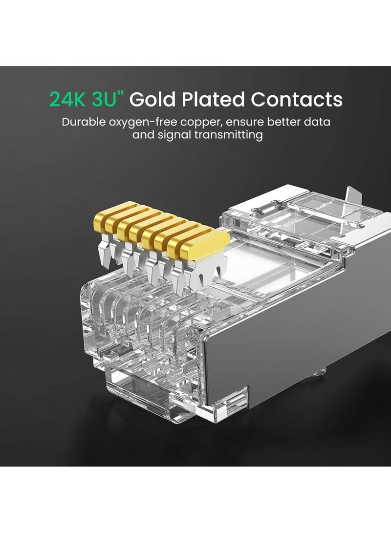 UGREEN Gigabit Cat6A Shielded Modular Plug 10PCs - Image 3