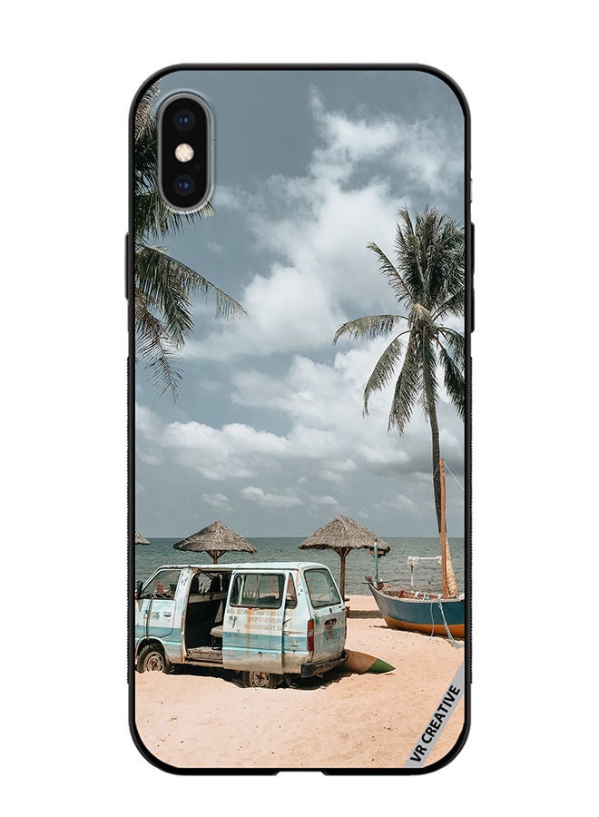 VR CREATIVE Protective Case Cover For Apple iPhone XS Max Moody Summer Day Design Multicolour - Image 1