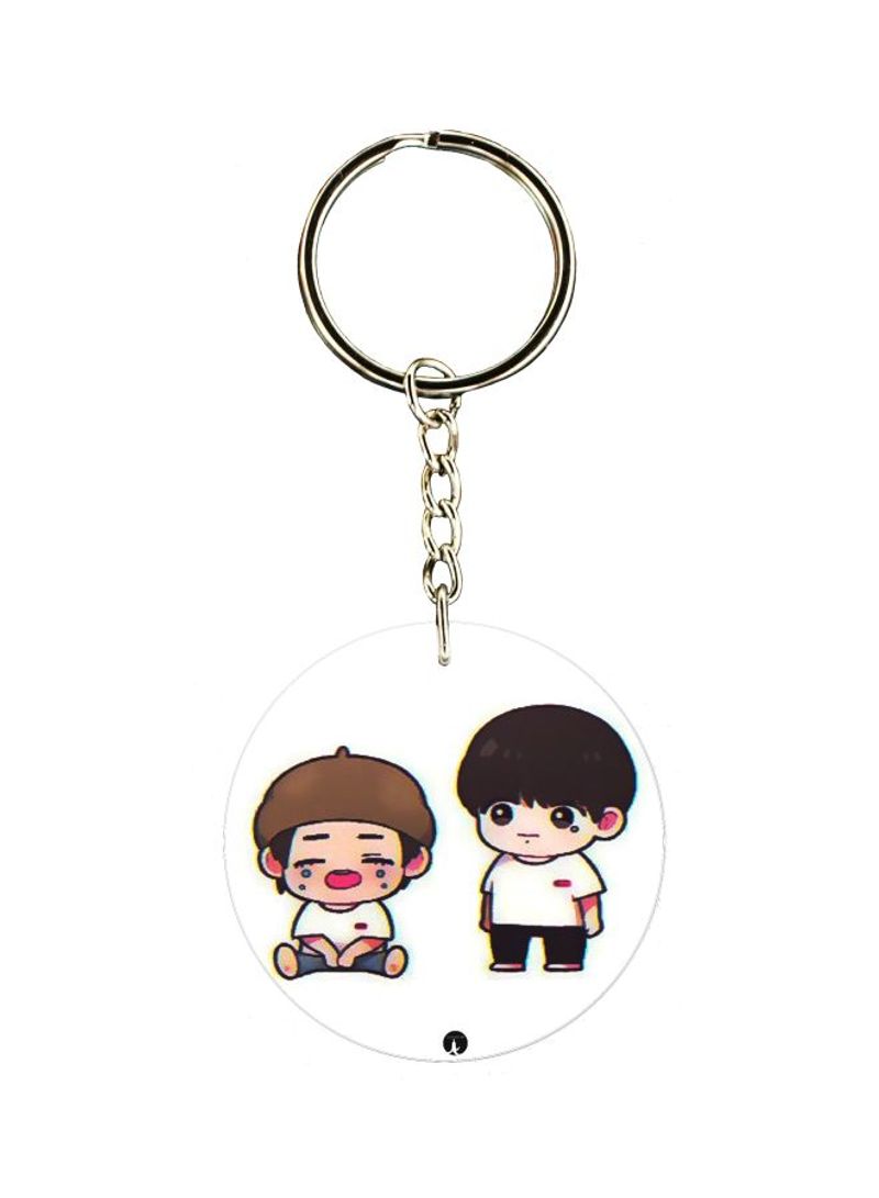 RKN Cartoon Character Printed Keychain