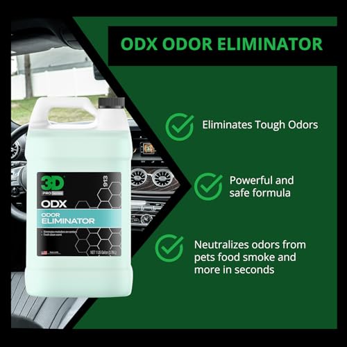 3D ODX - Automotive Odor Eliminator - Deodorizes Pet, Food, Smoke, & Other Linger Odors - Fresh Clean Scent - Great for Car, Home, Office Use - Image 3