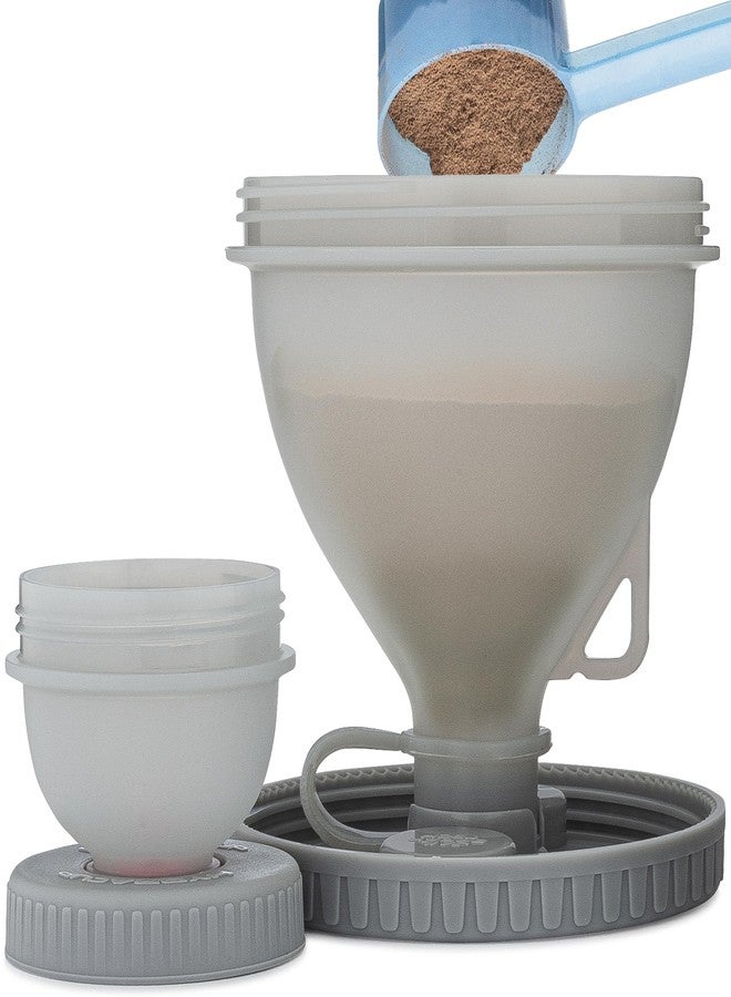 Hydra Cup Insulated Lunch Bag with Containers - Meal Prep Bag Included, Ice Packs, Shaker Bottle, Protein Funnels & Luggage Strap, Travel Meal Bag, Pink - Image 4