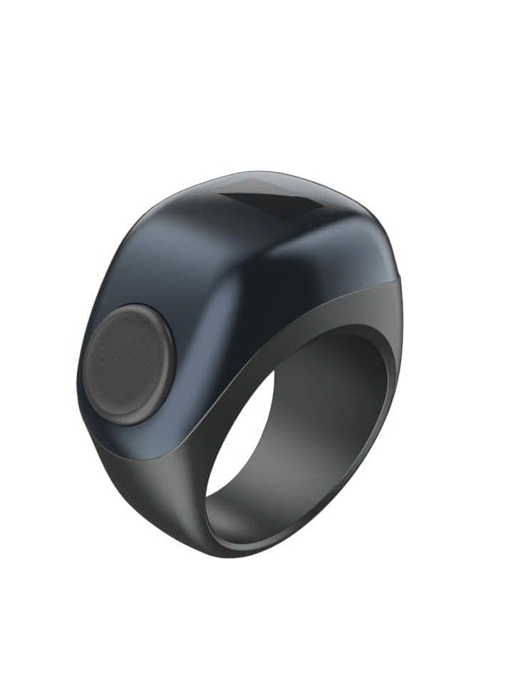 iQIBLA Zikr Flex Smart Ring Tasbih Counting With 3 Compatible Sizes 18mm, 20mm and 22mm - Space Grey - Image 1