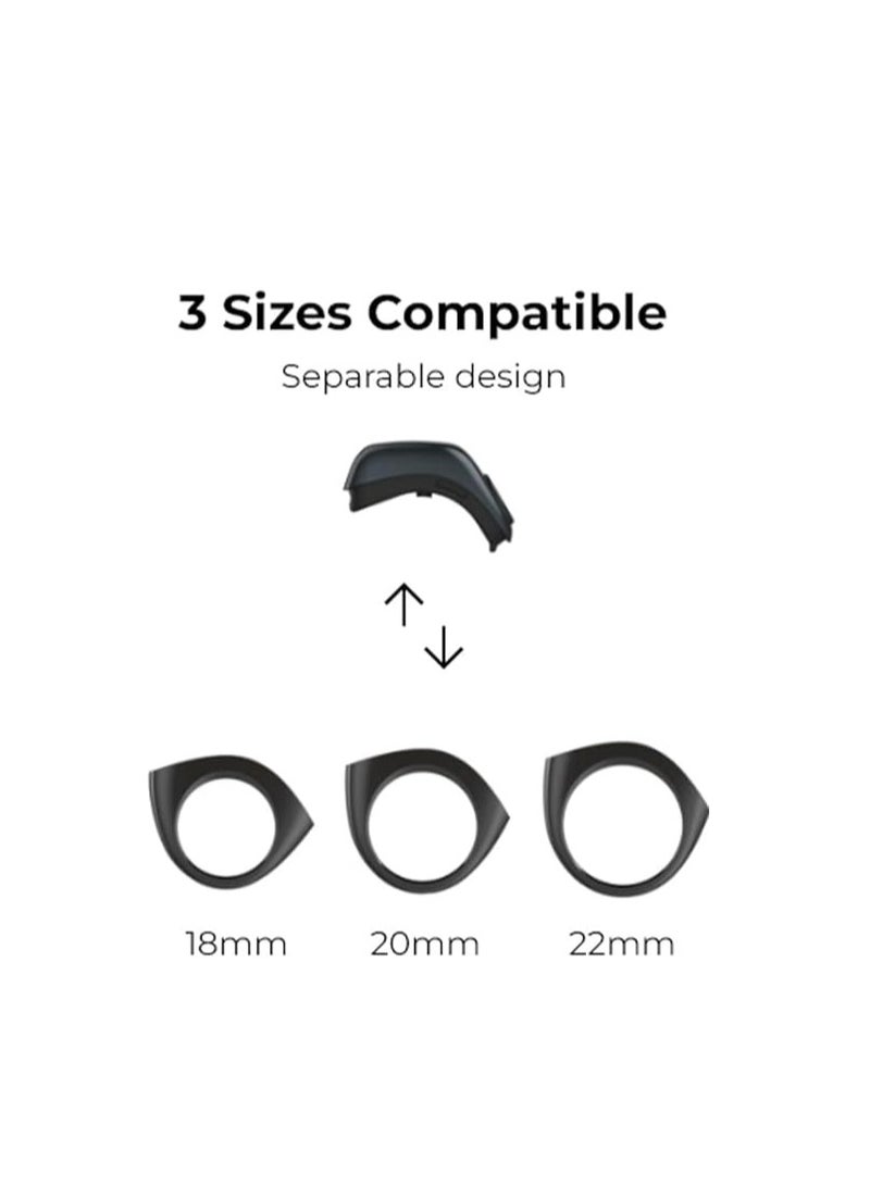 iQIBLA Zikr Flex Smart Ring Tasbih Counting With 3 Compatible Sizes 18mm, 20mm and 22mm - Space Grey - Image 2