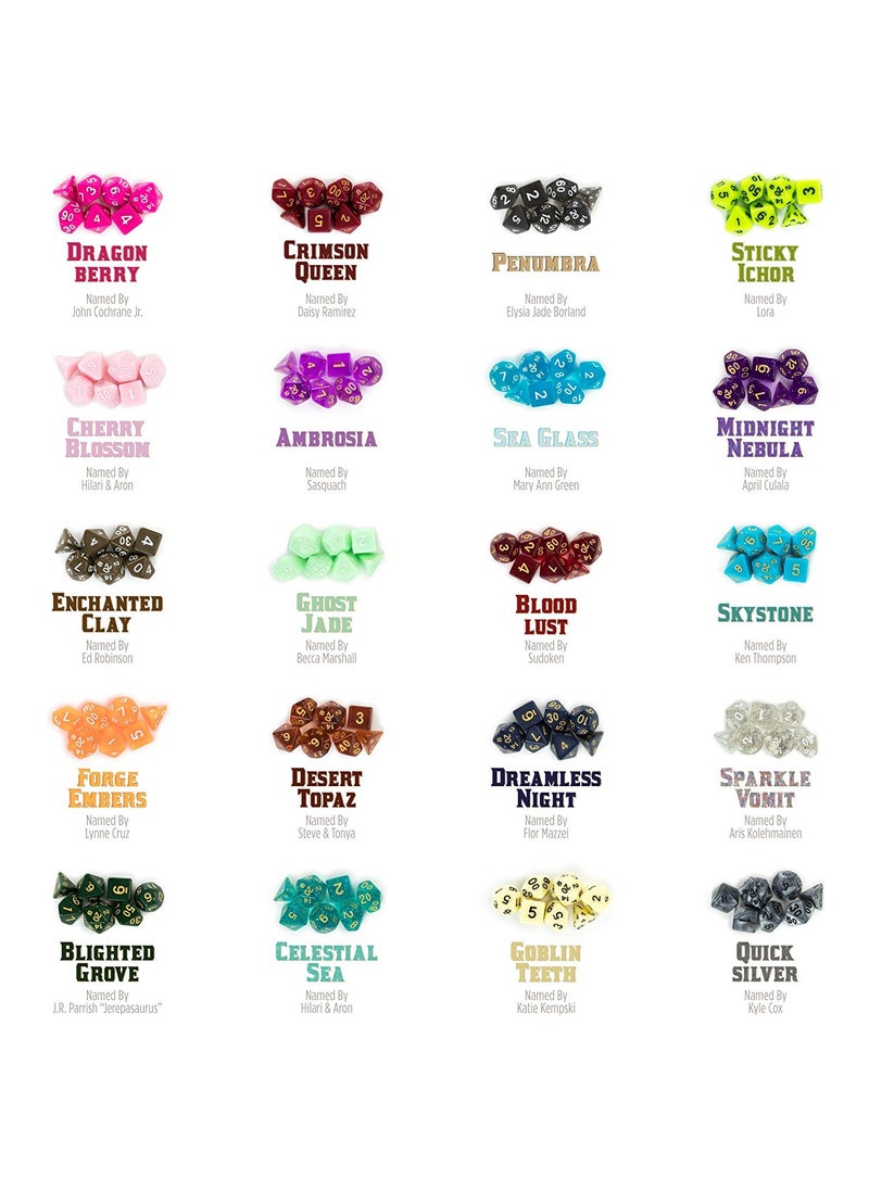 Wiz Dice Wiz Dice Series III - DND Dice Set (105 Dice, 15 Sets of 7 Unique Colors) - Perfect DND Gifts - Role Playing Dice DND Accessories for TTRPG MTG Dice Games -D&D Dice Game Sets in Unique Finishes  - Image 5