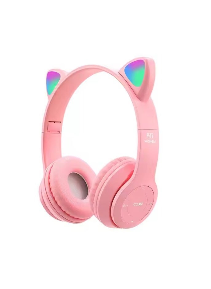 Cat Ear Bluetooth Wireless Headphones - Image 1