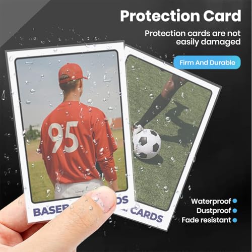 PATPAT® 100Pcs Trading Card Sleeves Open Card Sleeves for Game Cards Photo Cards Pouches 2.5" x3.5" Clear Pouches Anti-stain Protective Sleeve for Collectible Trading - Image 5