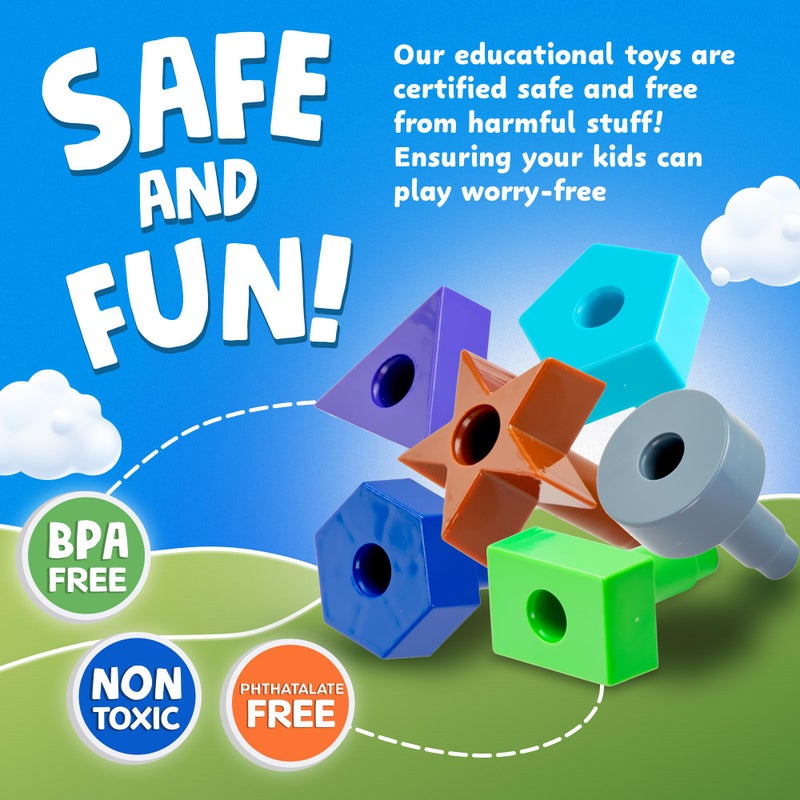 Skoolzy ألعاب سكولزي للأطفال الصغار - لوحة دبابيس 38 قطعة - ألعاب للأطفال من عمر 2-4 سنوات - ألعاب تكديس وألعاب تعليمية للأطفال بعمر سنتين - ألعاب STEM للأطفال من عمر 2+ سنوات - ألغاز للأطفال من عمر 2-4 سنوات - ألعاب للتوحد للأطفال من عمر 3-4 سنوات - Image 5