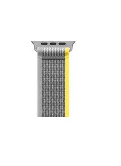 Generic Trail Loop Band Compatible With Apple Watch 44/42mm, Nylon Sport Strap Compatible With IWatch Series 4/5/6  Gray Yellow  - Image 4