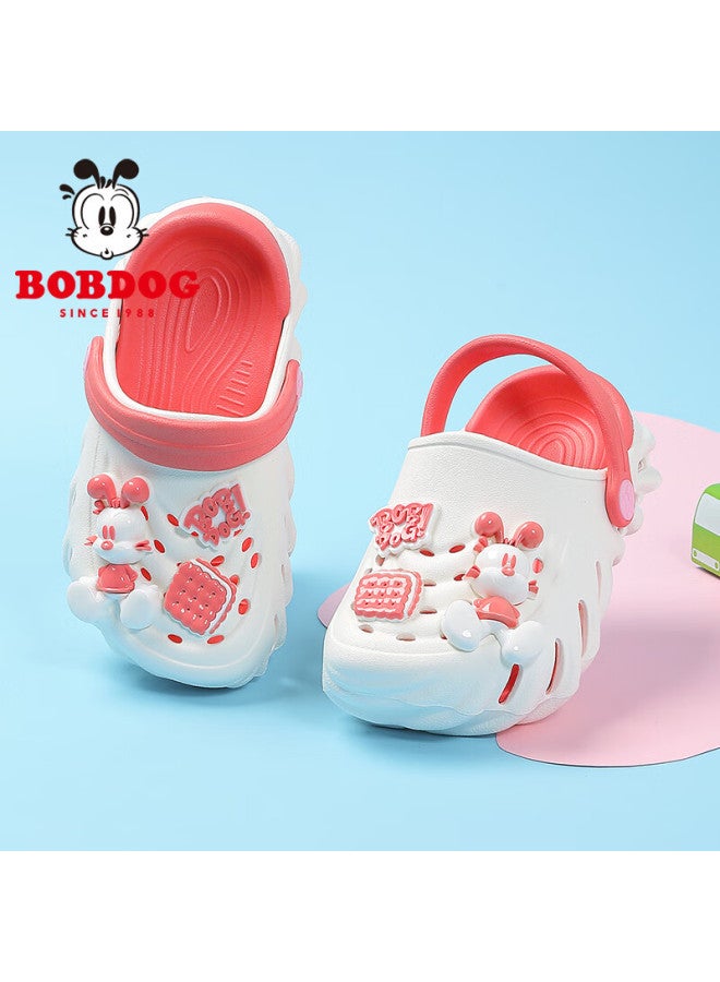 Bobdog Children's Shoes, Girls' Sandals, Summer Baby Slippers, 117542004, Rose Pink, Size 200 - Image 1
