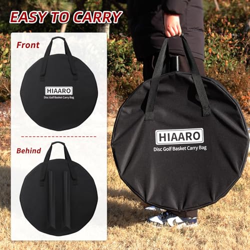 HIAARO Disc Golf Basket Carrying Bag, Disc Golf Portable Water Resistant Transit Bag - Image 4