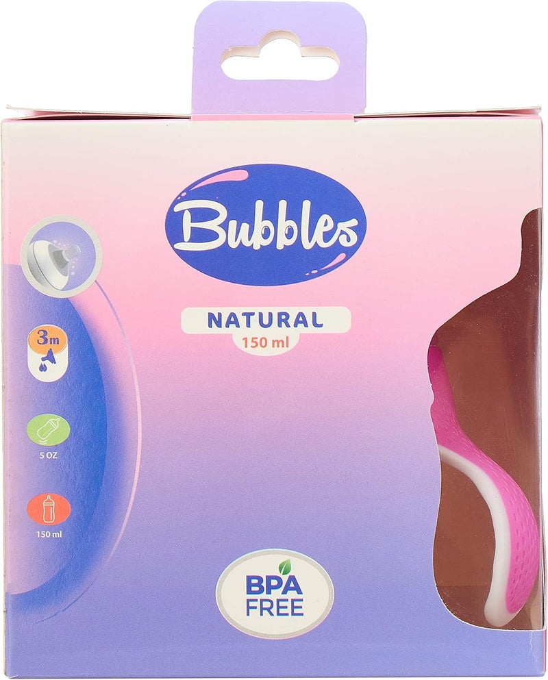 Bubbles Natural Feeding Bottle 150 ml With Hand Rose - Image 5