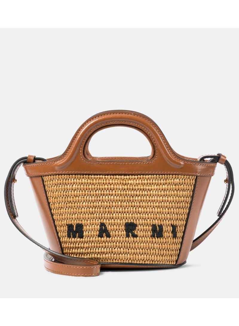 Mn Marni Mini Woven Tote Basket Bag Crossbody Bag - Image 1