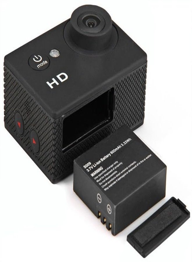 DEATTI Action Camera 1080P 12MP Sports Camera Full HD 2.0 Inch Action Cam 30m/98ft Underwater Waterproof Camera with Mounting Accessories (DECM4) - Image 5