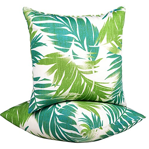 JMGBird Outdoor Pillows Set of 2 Outdoor Throw Pillows Waterproof with Insert Pillow 1818 Inch Outdoor Pillow for Patio Furniture
